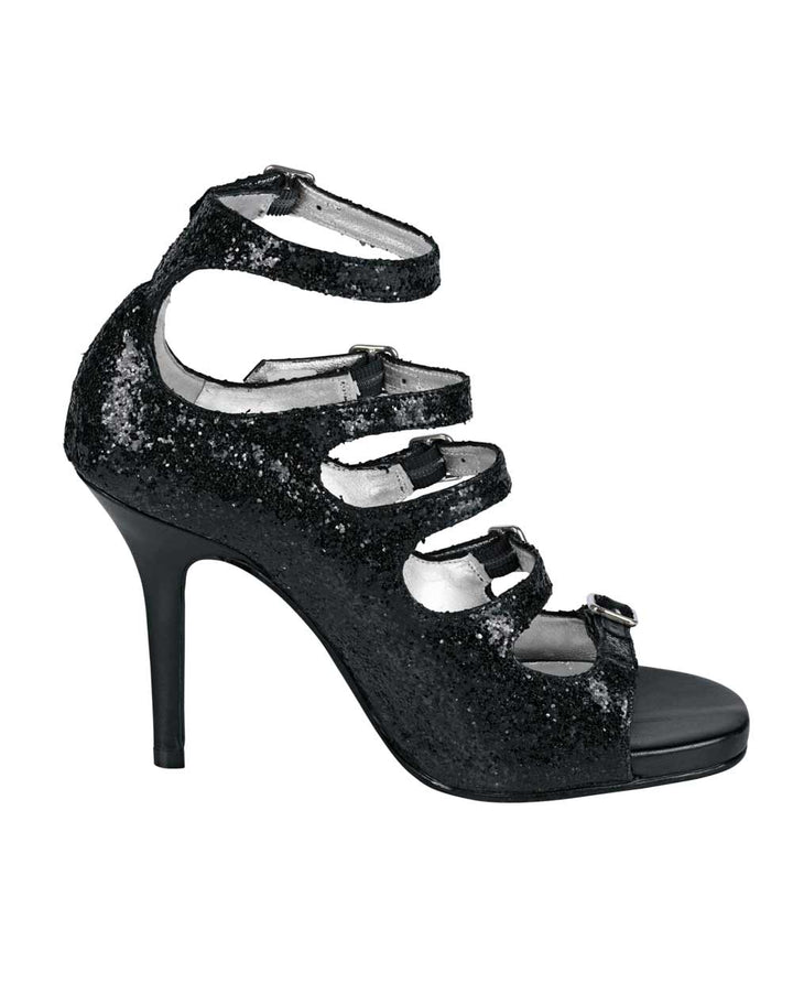 Heine Damen Abend-Sandalette, schwarz