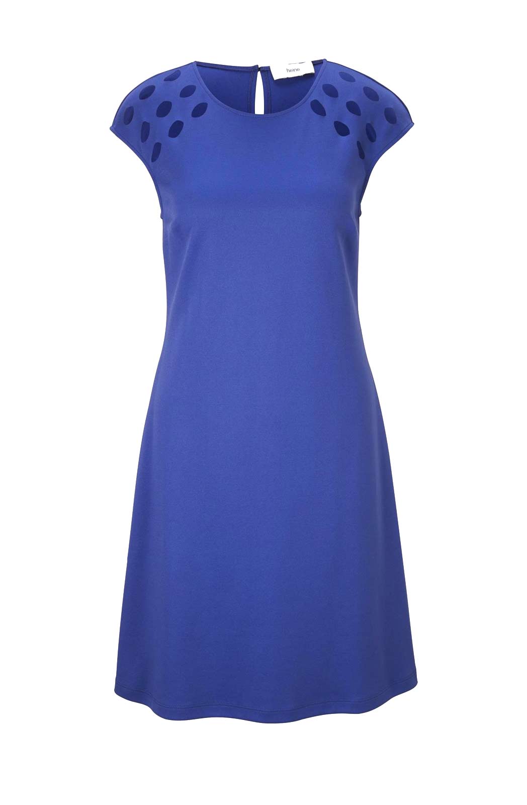 HEINE Damen Jerseykleid mit Cut-Outs, royalblau