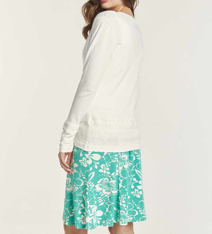HEINE Damen Strick-Twinset, offwhite