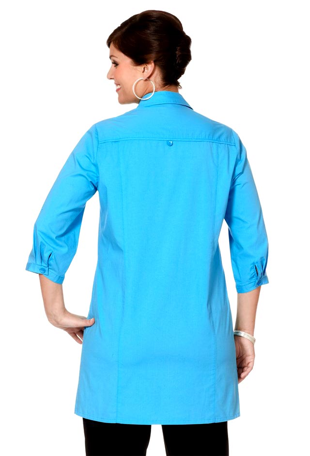 Sheego Damen Blusenkleid, türkis