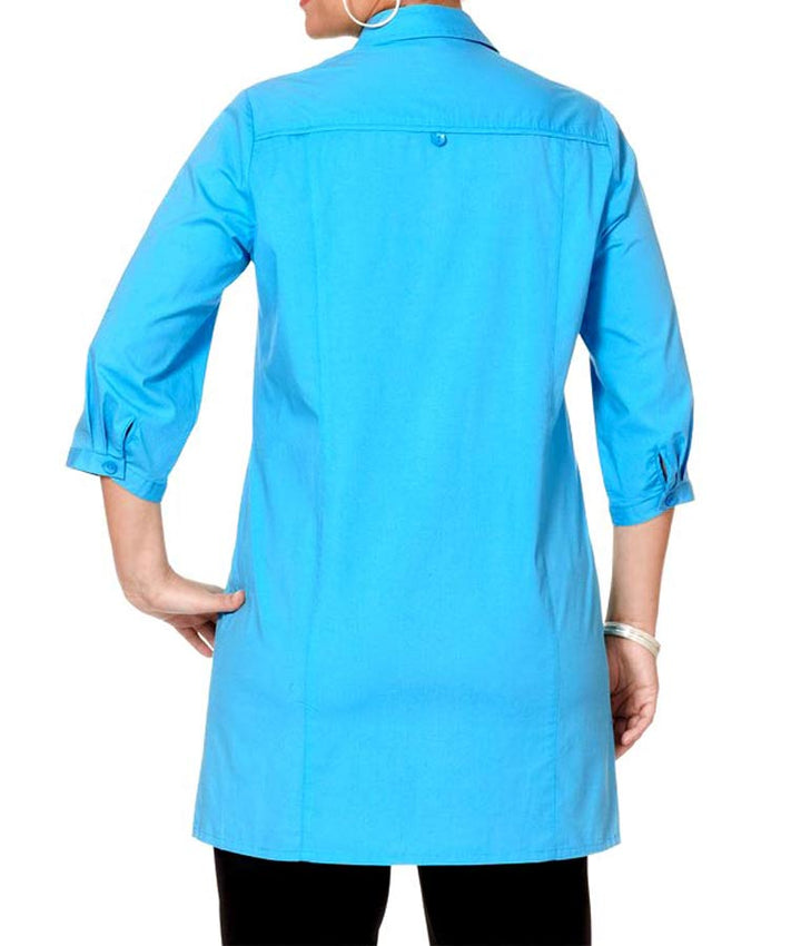 Sheego Damen Blusenkleid, türkis