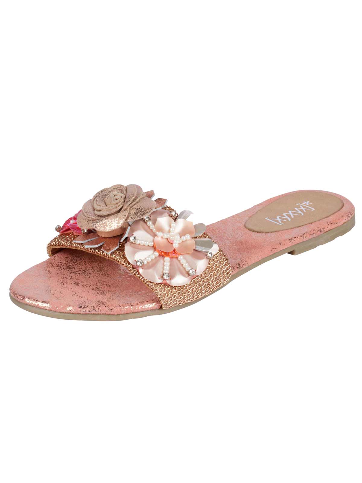 Xyxyx Damen Marken-Pantolette, rosé-taupe