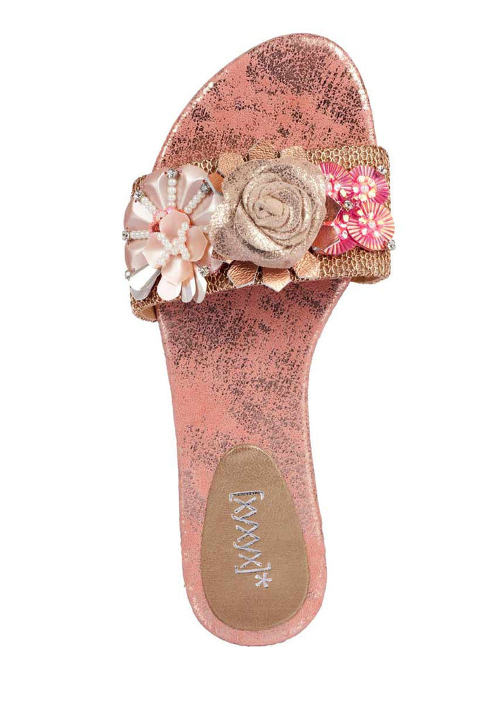 Xyxyx Damen Marken-Pantolette, rosé-taupe