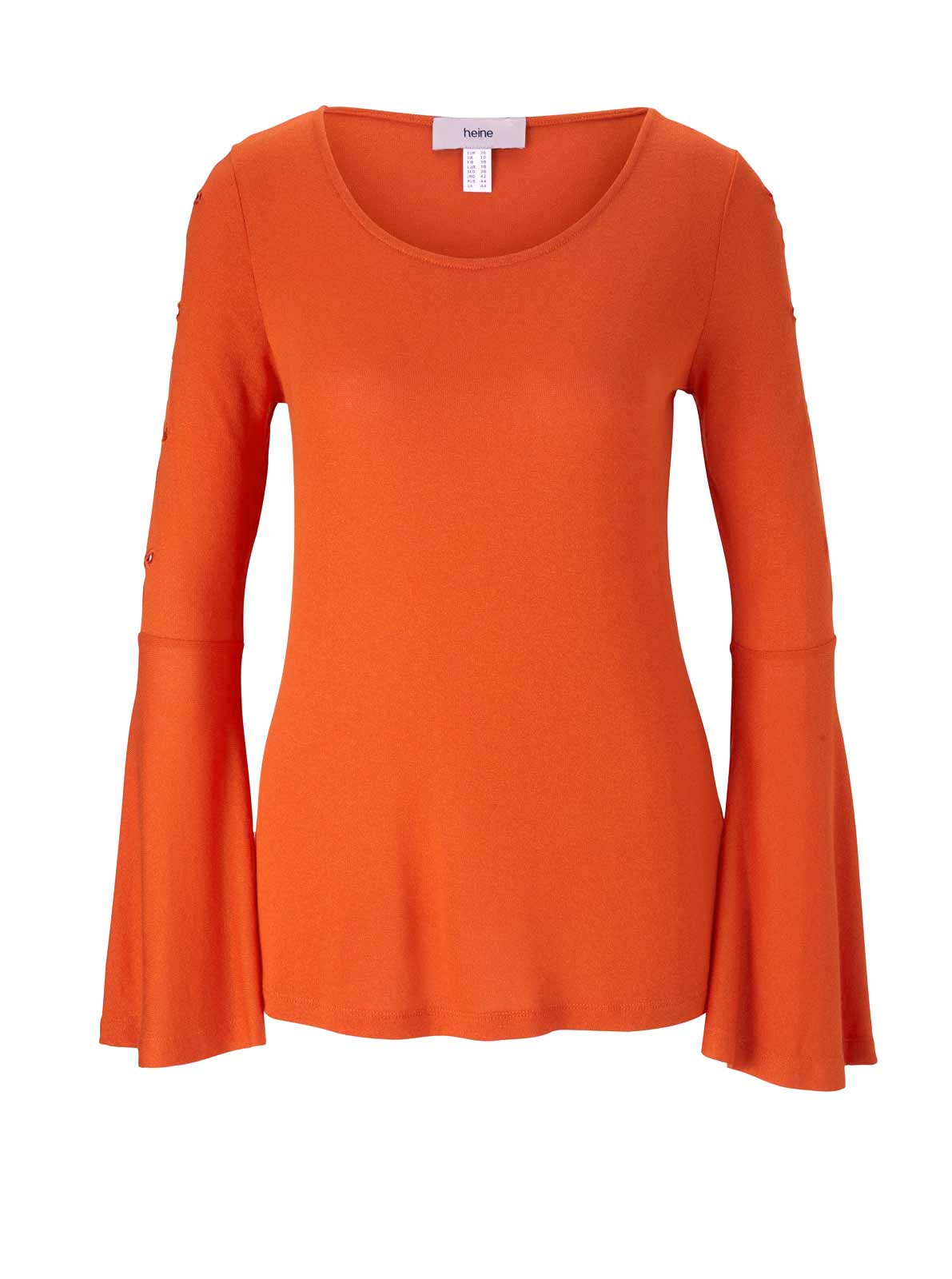 Heine Damen Feinstrickshirt, blutorange