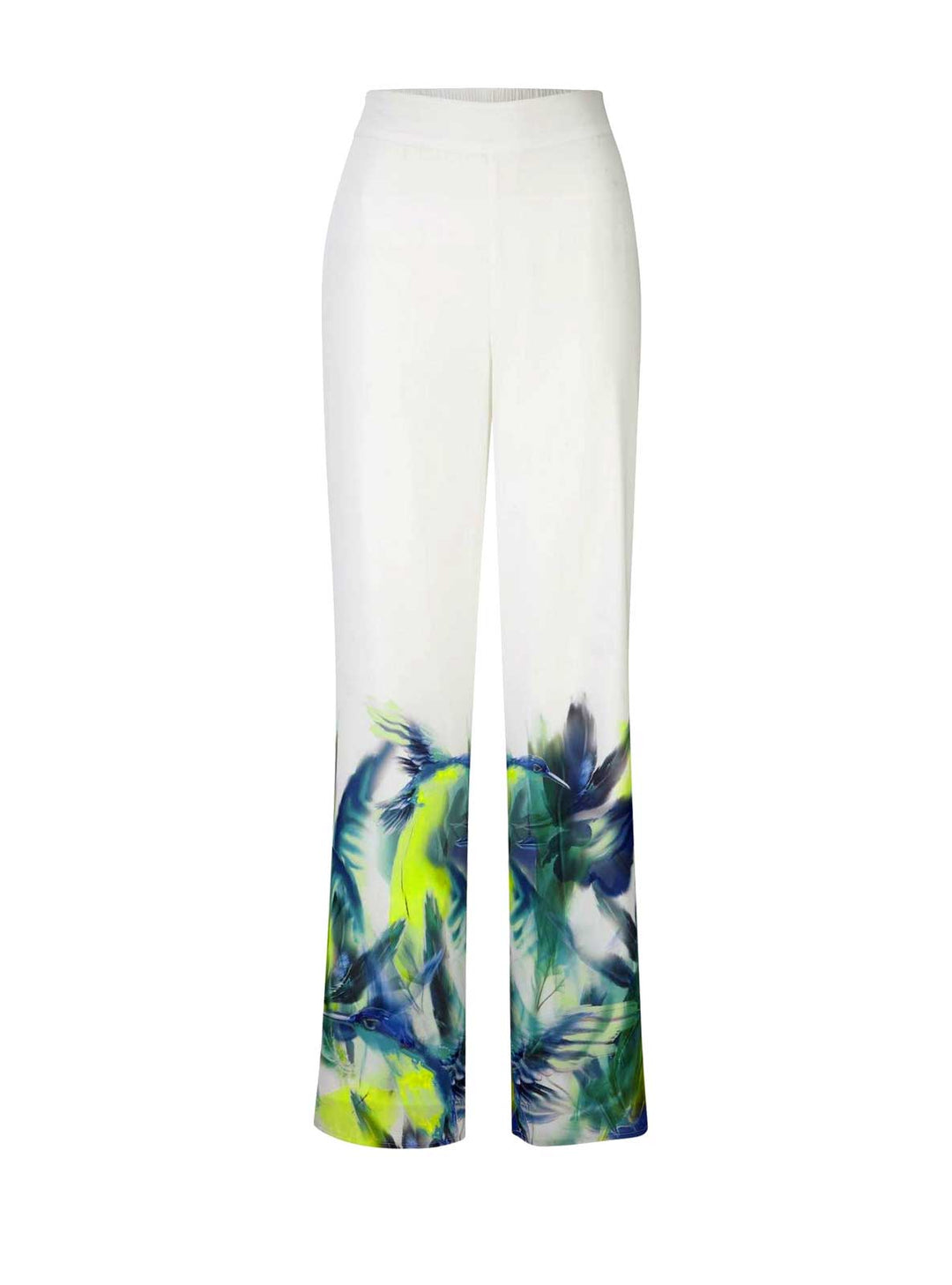 HEINE Damen Marlenhose, weiß-bunt