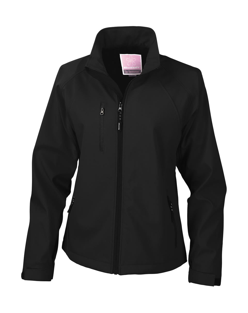 Result Damen Softshell Jacke Übergangsjacke Kragen Brusttasche Sport