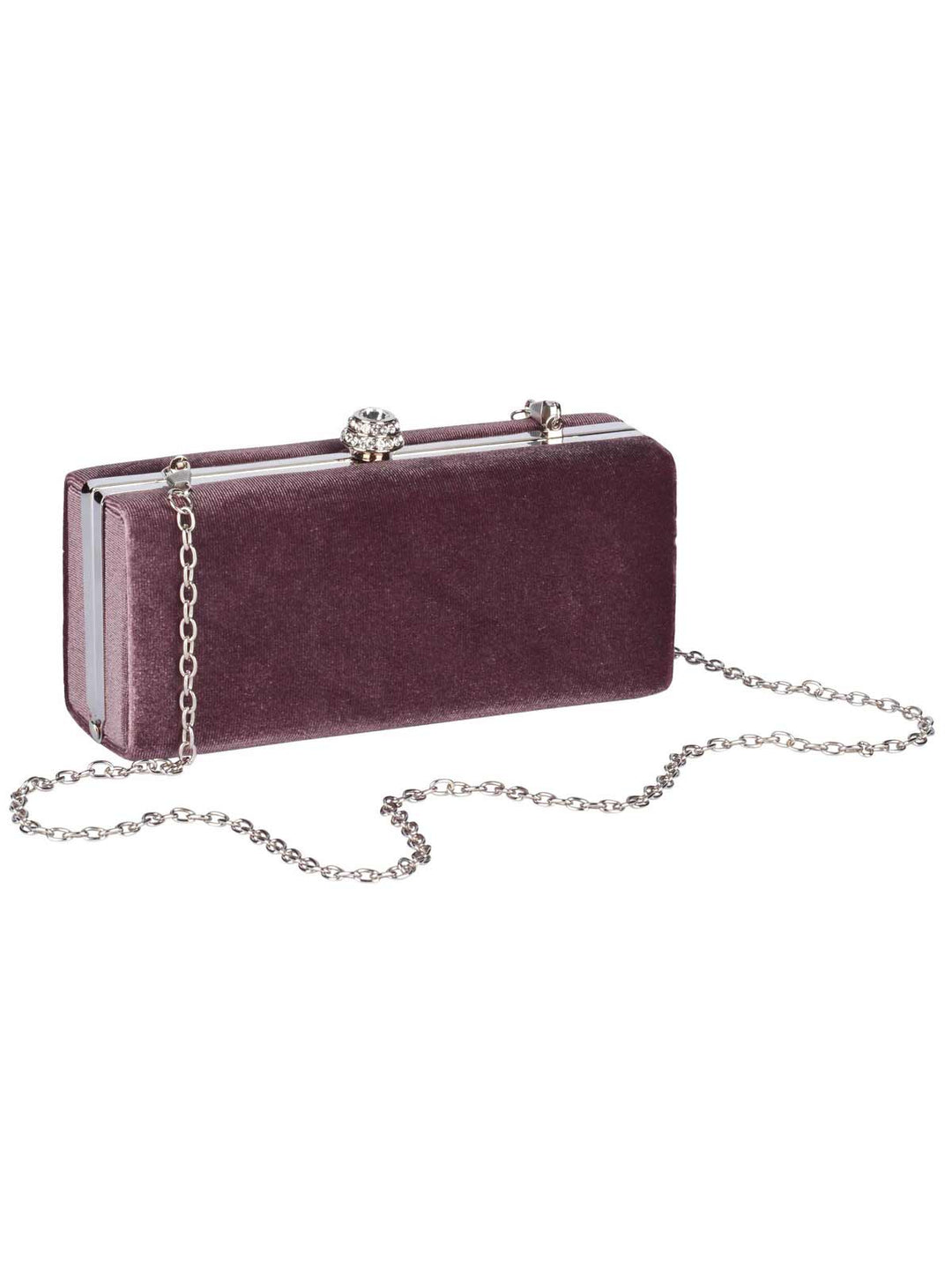 Heine Damen Samt-Clutch, altrosa