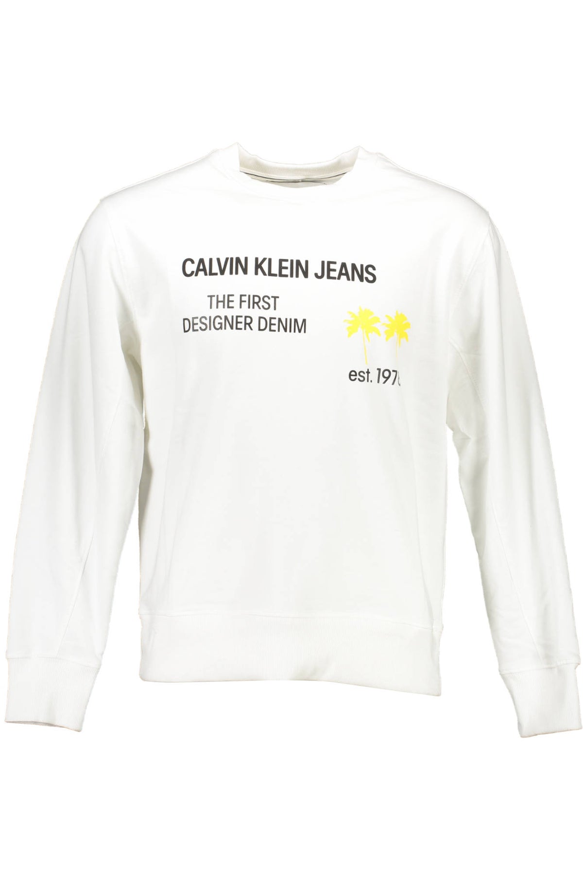 CALVIN KLEIN Herren Pullover Sweatshirt Shirt Oberteil mit Rundhalsausschnitt, langärmlig