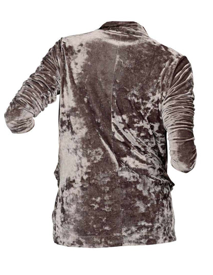 Aniston Damen Samt-Cardigan, taupe