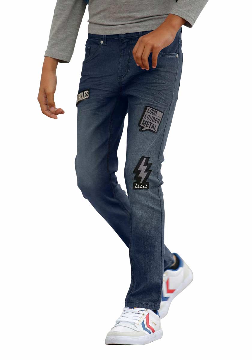 Buffalo Marken-Kinder-Jeans, dunkelblau
