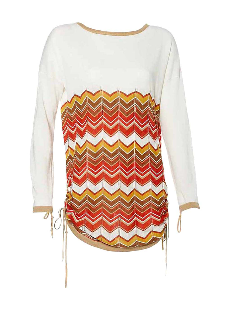 Apart Damen Pullover, creme-sand-terracotta