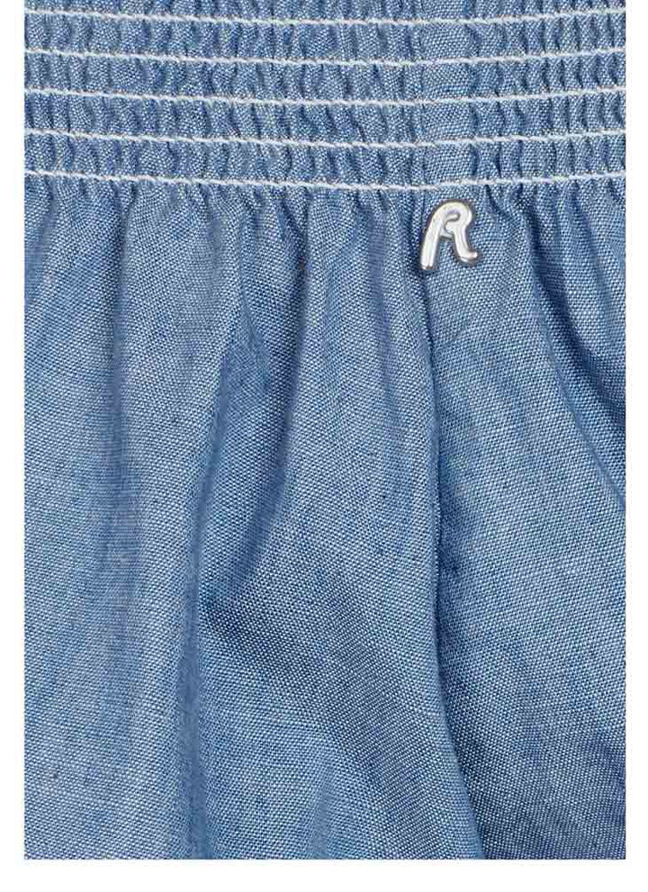 Replay Damen Marken-Carmenbluse, blau