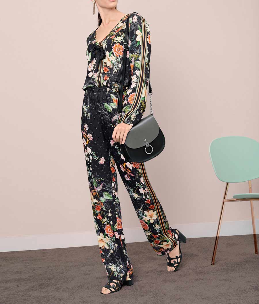 Rick Cardona Damen Designer-Overall, schwarz-bunt