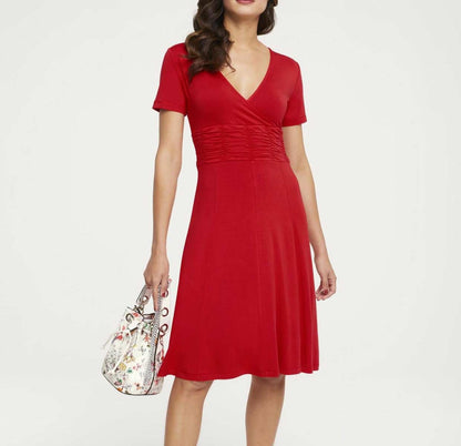 HEINE Damen Jerseykleid, rot