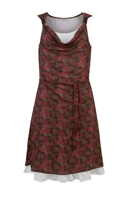 Boysens Damen Kleid, taupe-beere