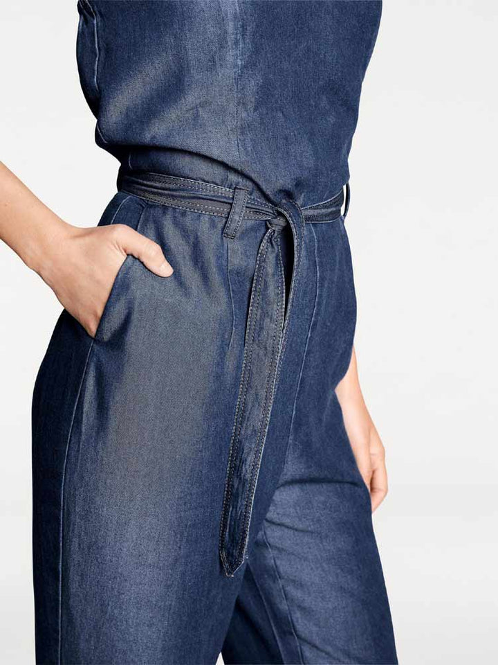 Rick Cardona Damen Designer-Overall im Jeanslook, blau