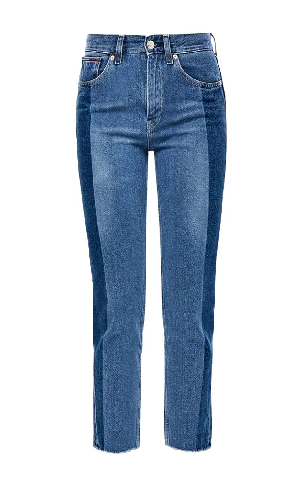 Tommy Jeans Damen Marken-Jeans, blau-used, 30 inch