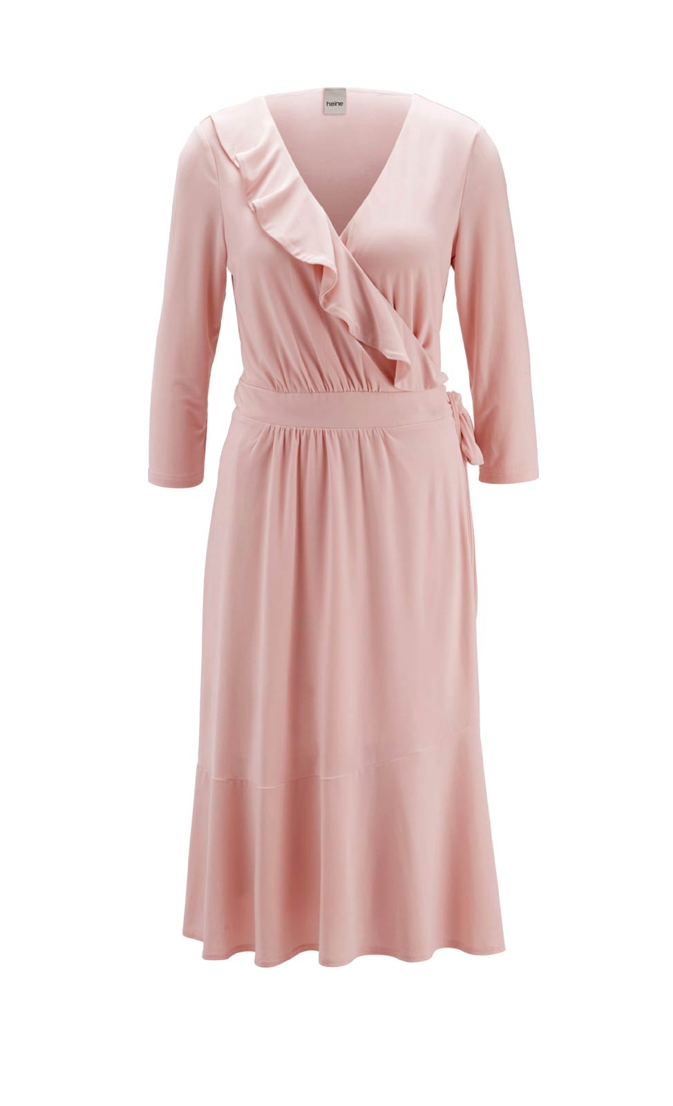 HEINE Damen Wickelkleid mit Volant, softrosé