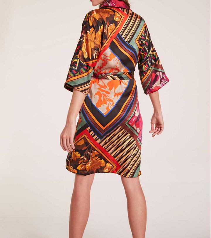 Heine Damen Druckkleid, bunt