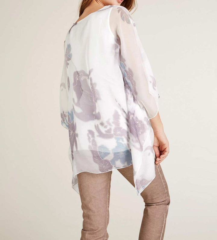 Heine Damen Blusenshirt, ecru-pastell