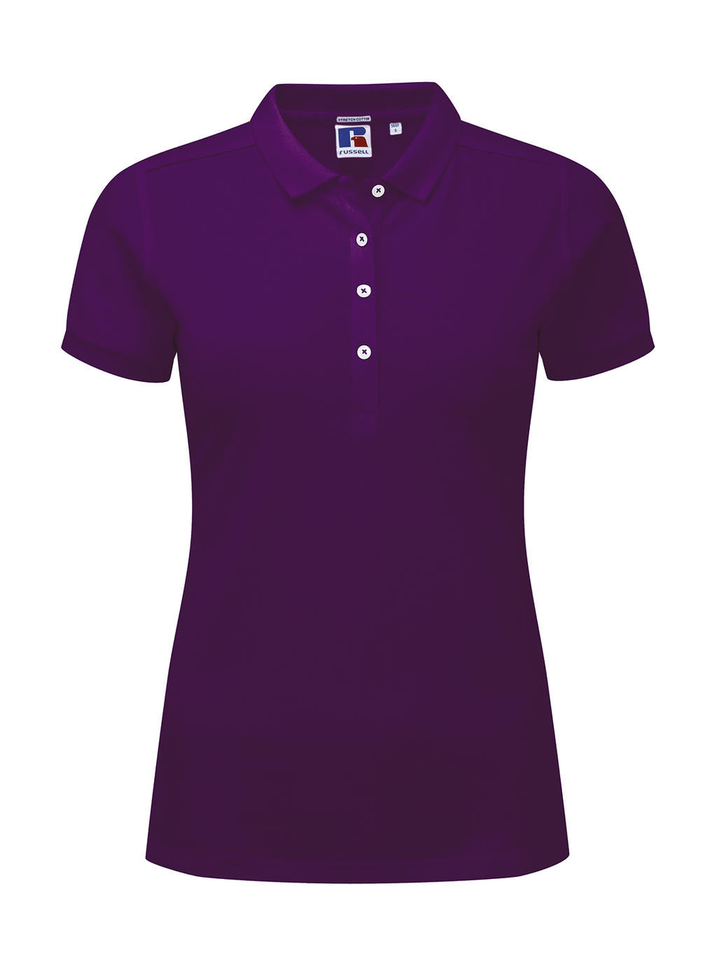 Russel Damen Polo Shirt T Shirt Kragen Basic Poloshirt T-Shirt