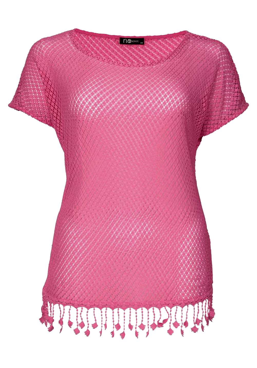 No Secret Damen Plus-Size-Spitzenshirt, pink