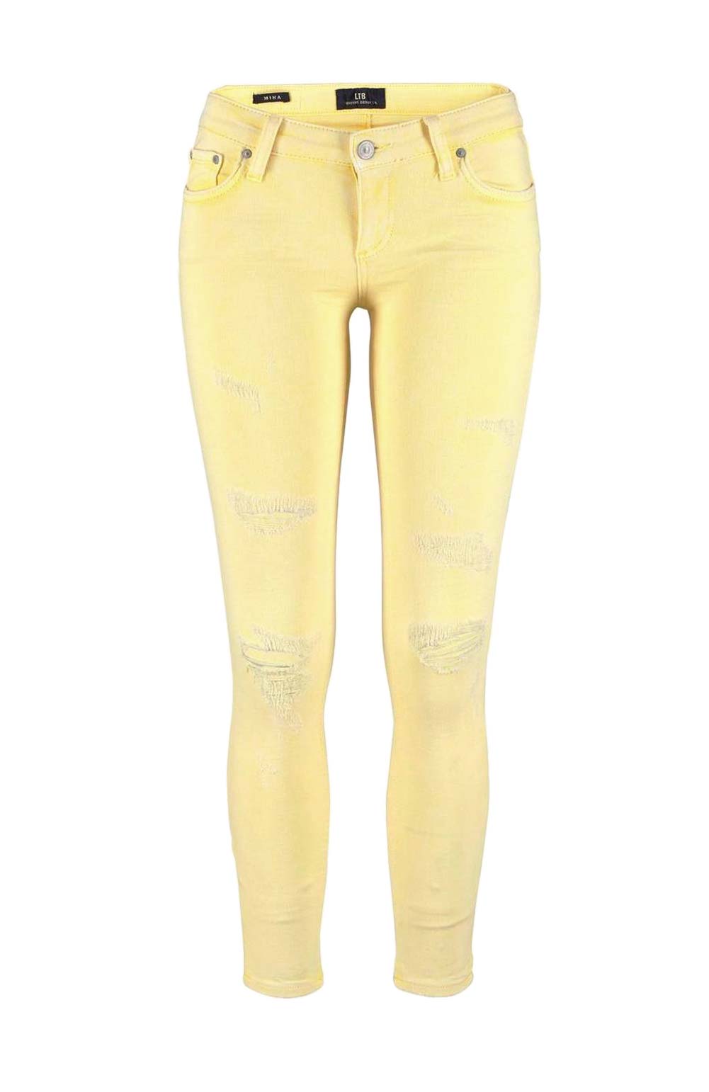 LTB Marken-Damen-Jeans, gelb