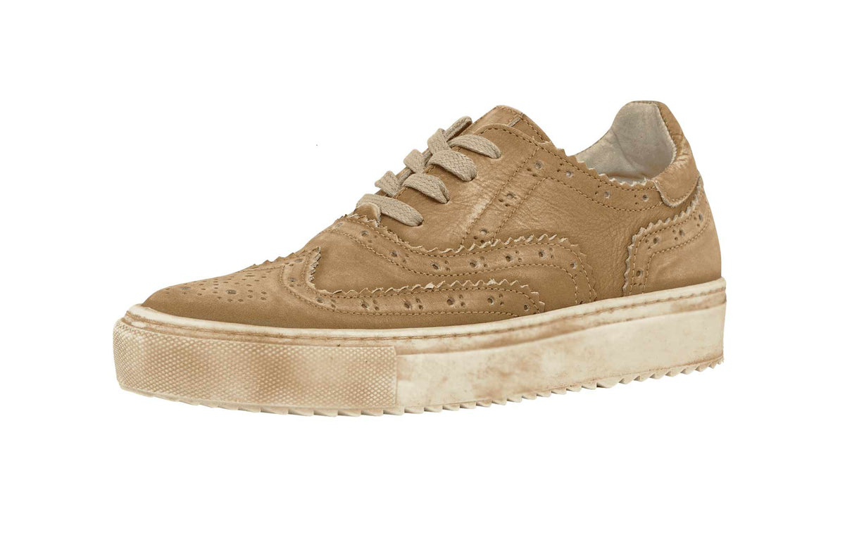 ANDREA CONTI Damen Leder-Sneaker, sand