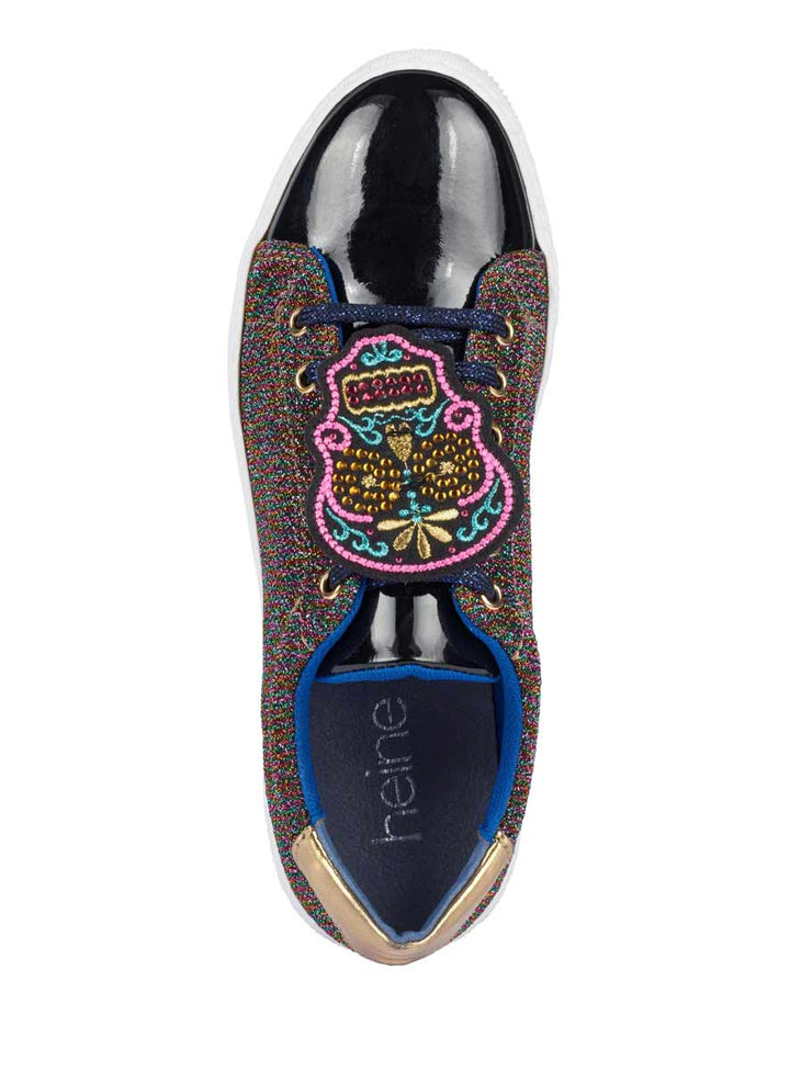 Heine Damen Sneaker, bunt-metallic