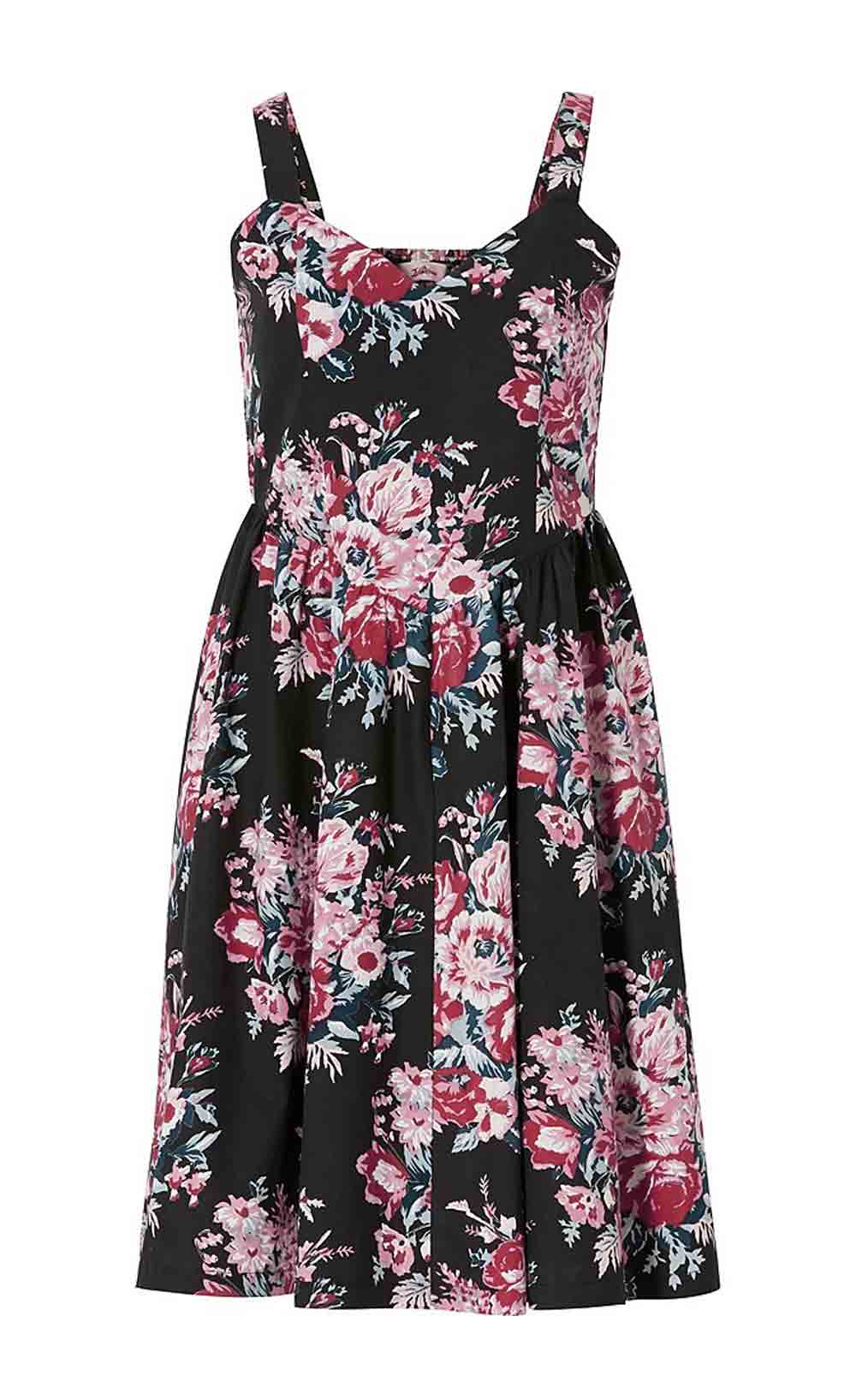 Joe Browns Damen Marken-Kleid, schwarz-pink