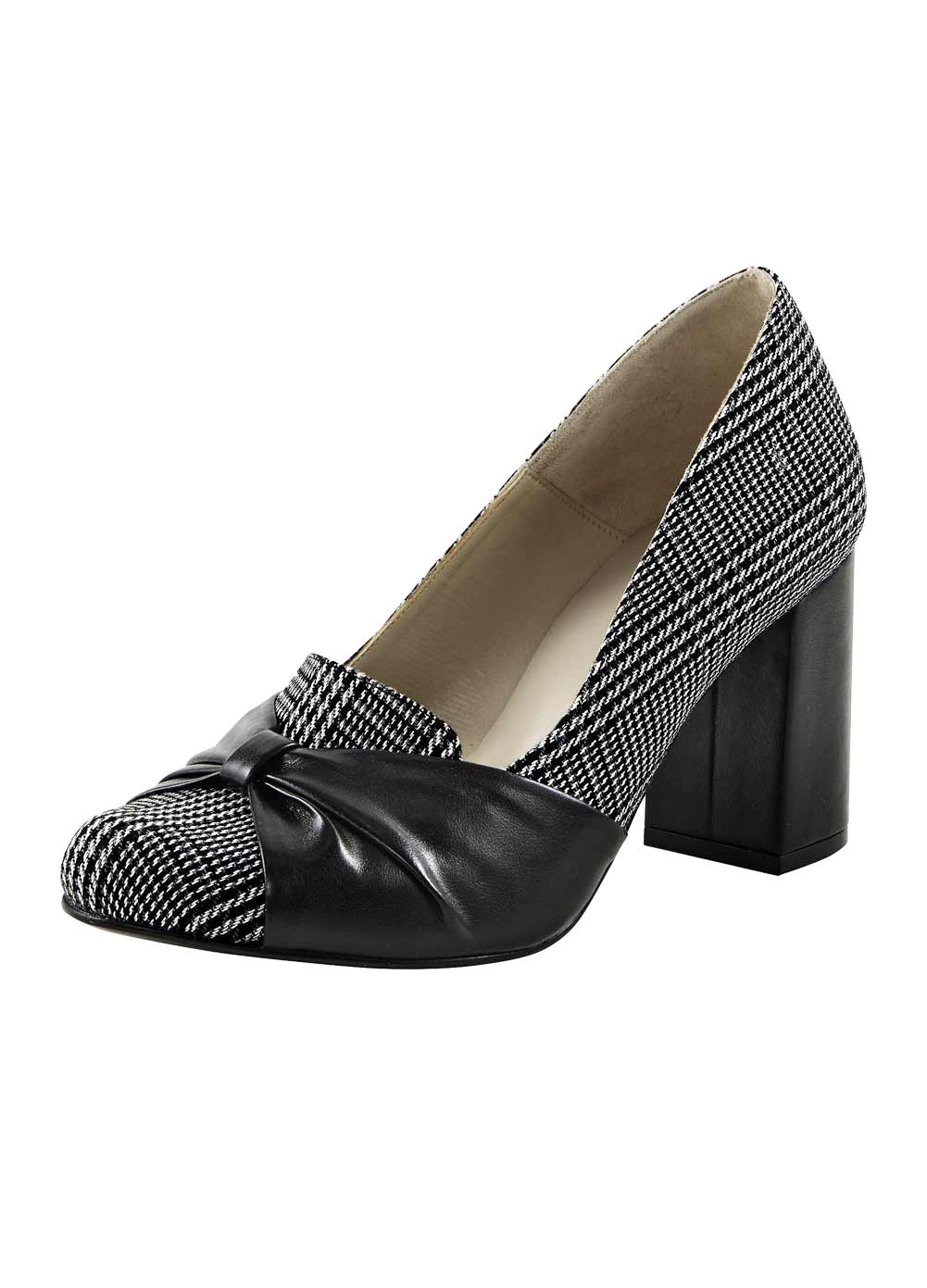 HEINE Damen Pumps, schwarz-weiß