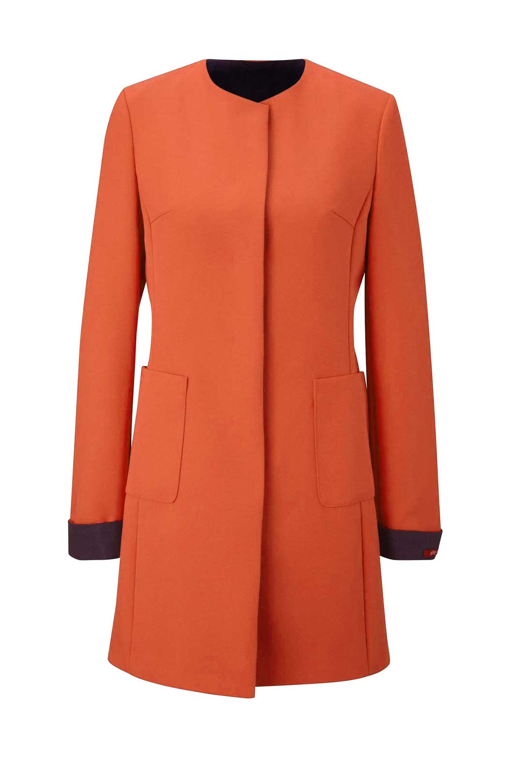 RICK CARDONA Damen Designer-Mantel, orange