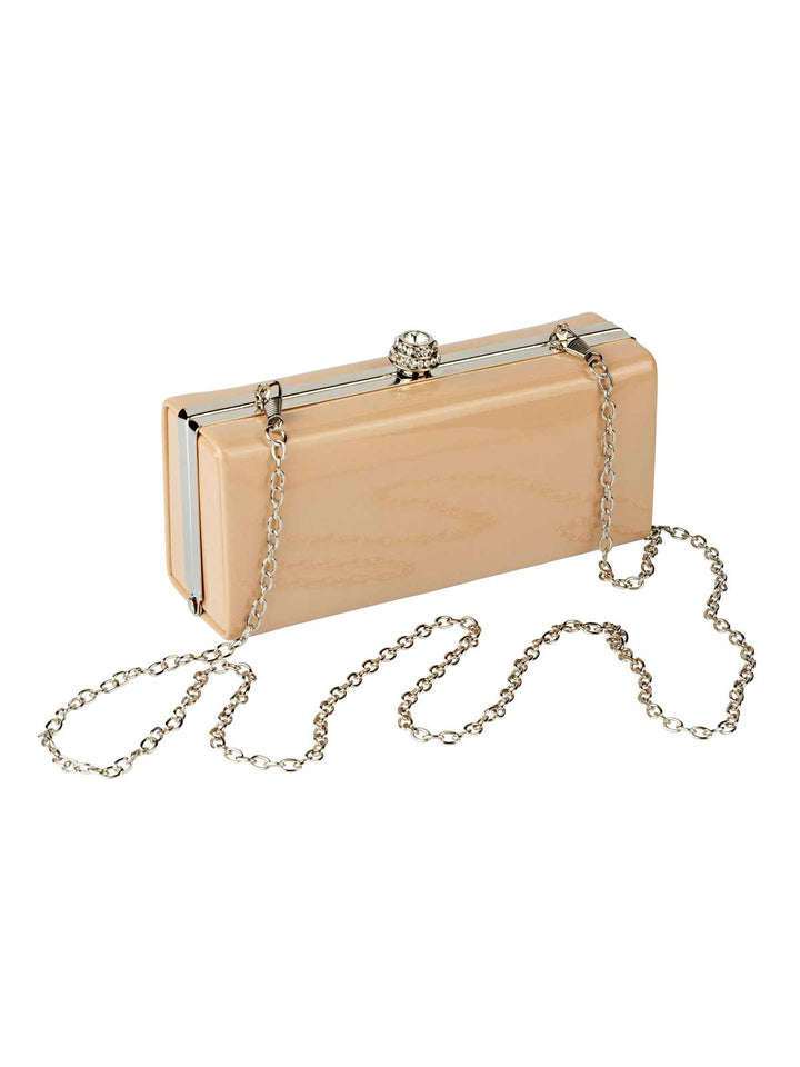 Heine Damen Lack-Clutch, puder