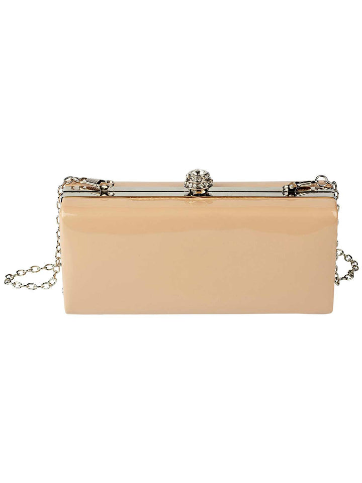 Heine Damen Lack-Clutch, puder
