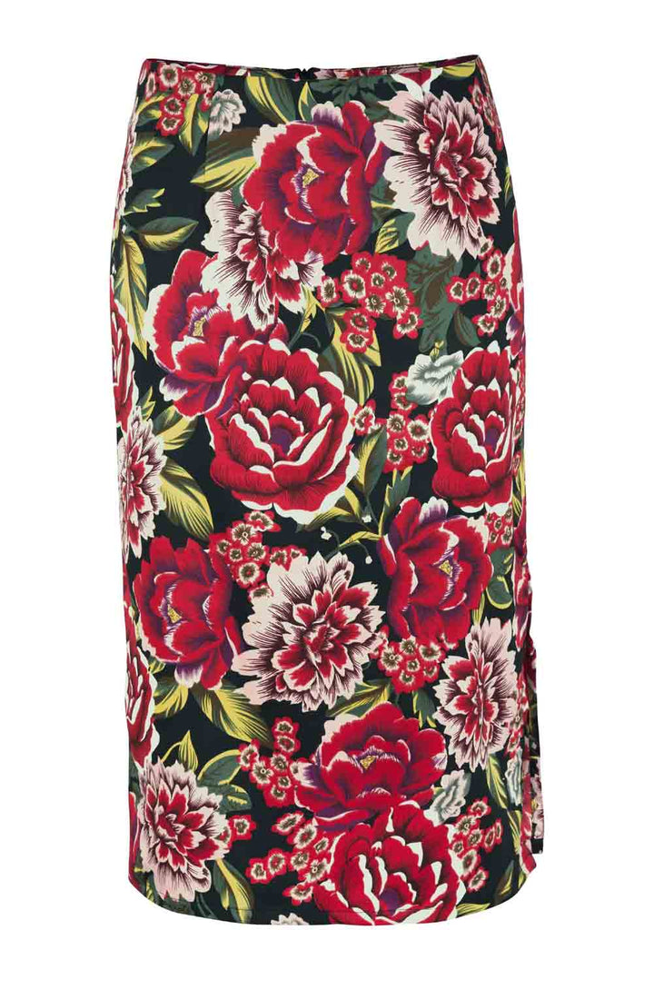 Aniston Damen Satinrock, bunt
