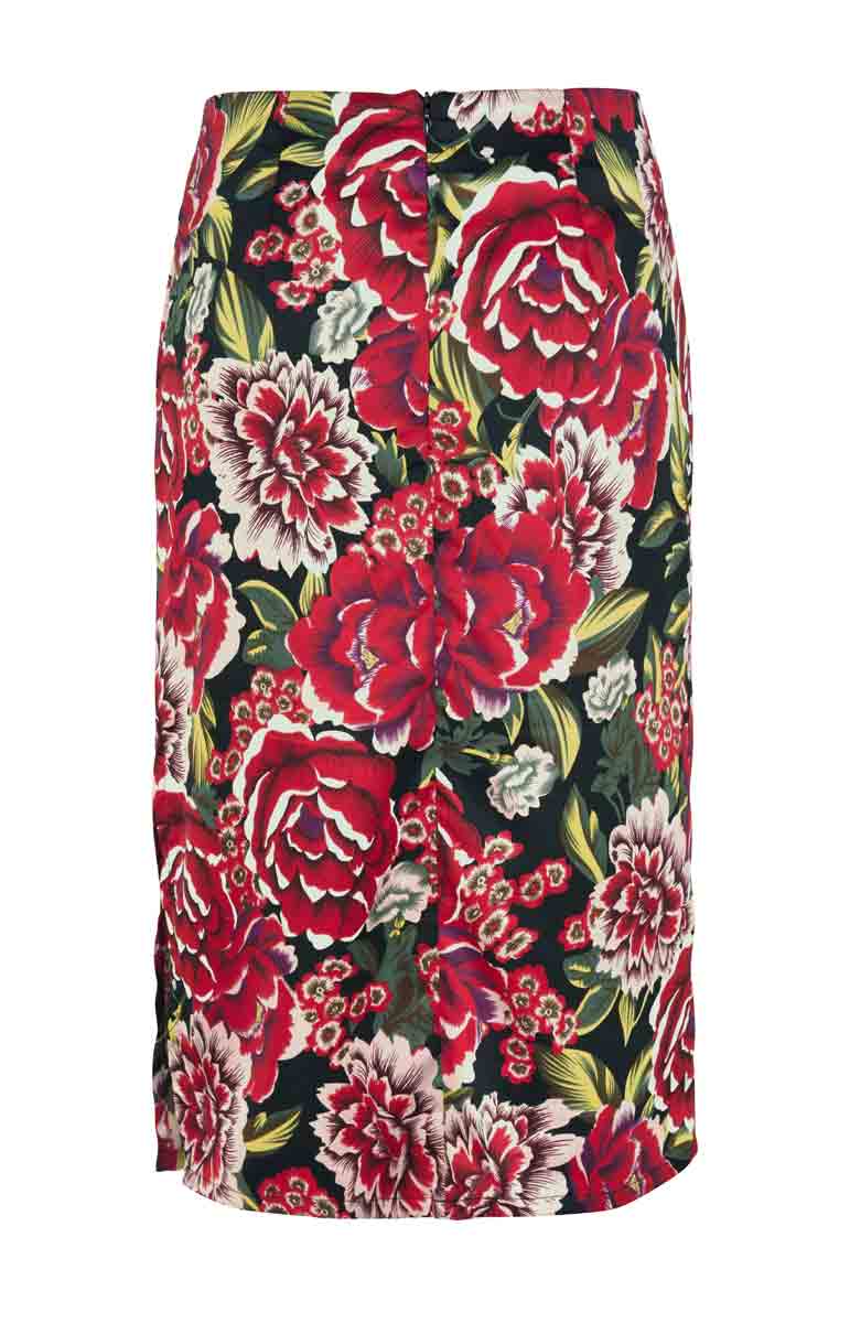 Aniston Damen Satinrock, bunt