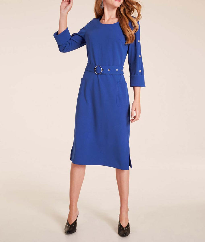 Ashley Brooke Damen Designer-Kleid, azurblau