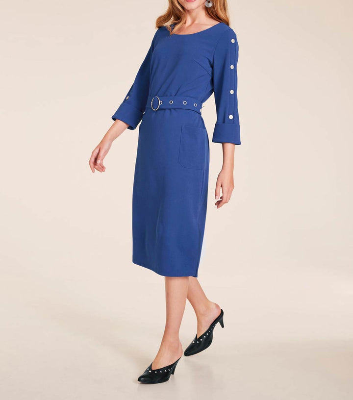 Ashley Brooke Damen Designer-Kleid, azurblau