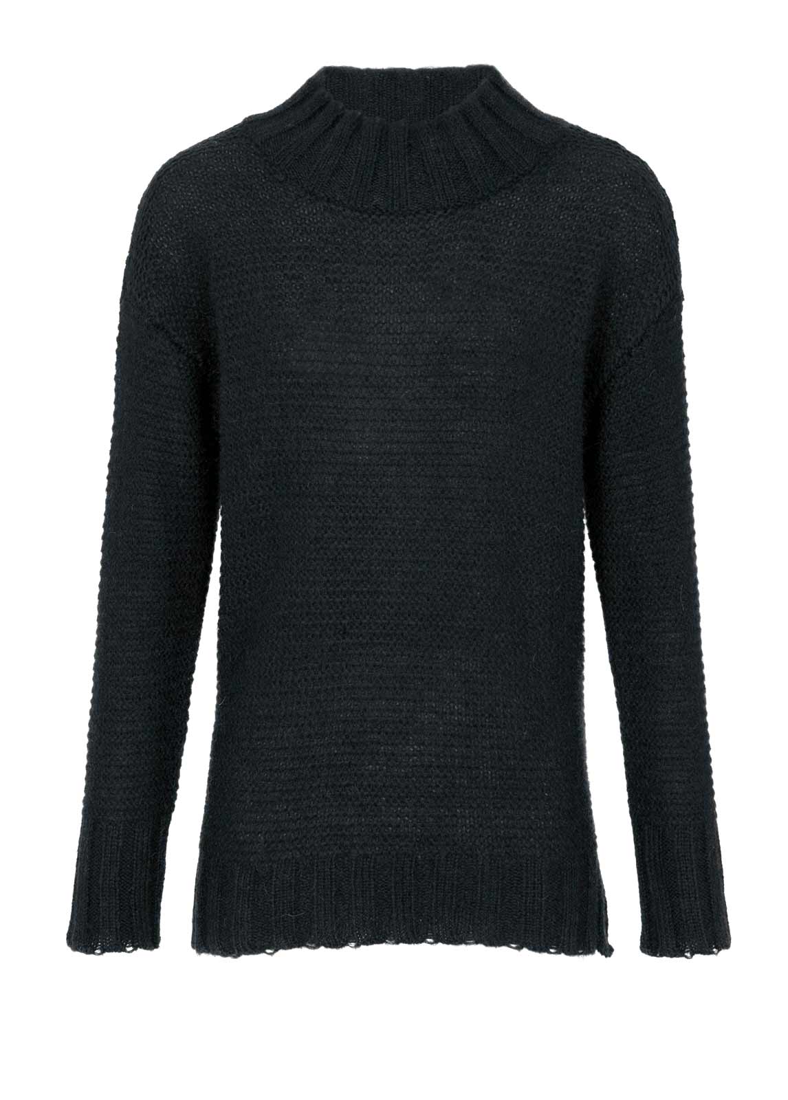 Heine Damen Oversized-Pullover, schwarz