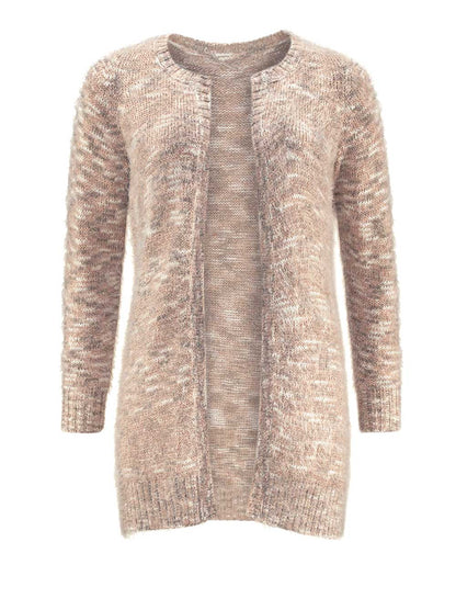Zizzi Damen Marken-Cardigan, rosé- goldfarben