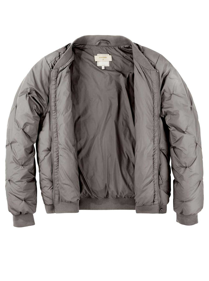 Cream Damen Marken-Sommerdaunen-Bomberjacke, taupe