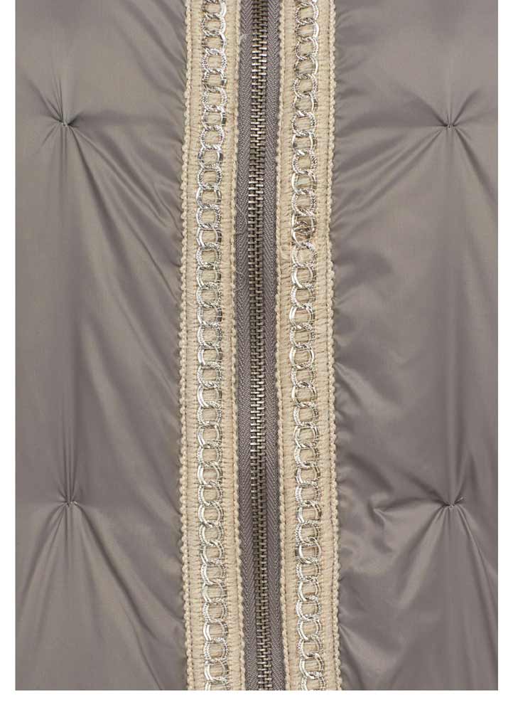 Cream Damen Marken-Sommerdaunen-Bomberjacke, taupe