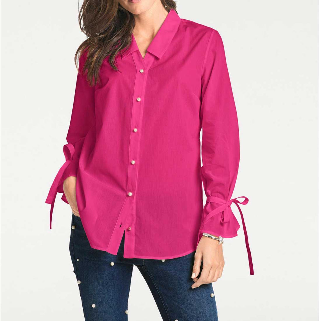Patrizia Dini Damen Designer-Bluse, pink