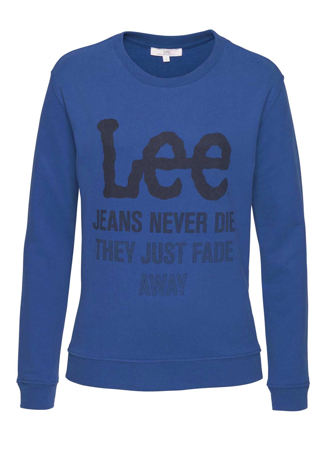 Lee Damen Marken-Sweatshirt, blau