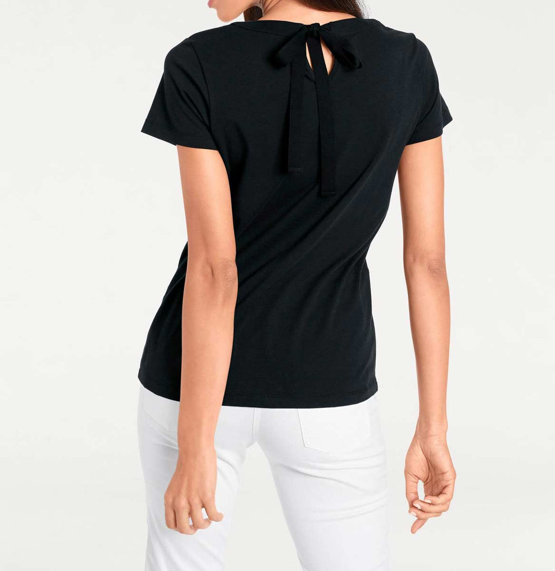 Ashley Brooke Damen Designer-Shirt, schwarz-gelb