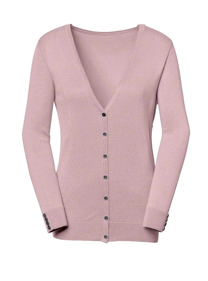 CRéATION L PREMIUM Damen Luxus-Strickjacke, rosé