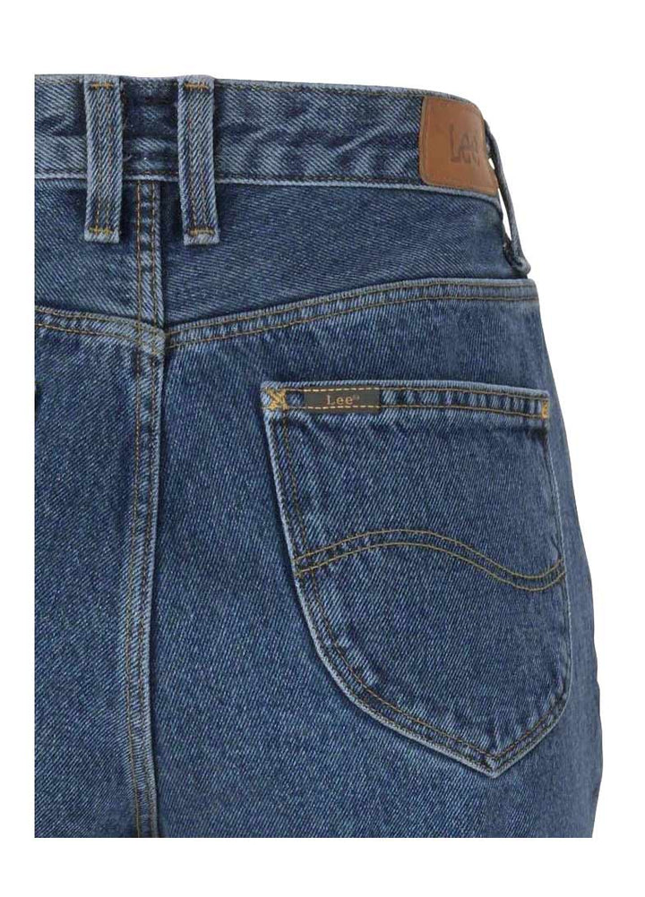 Lee Damen Marken-High-Waist-Jeans, blau
