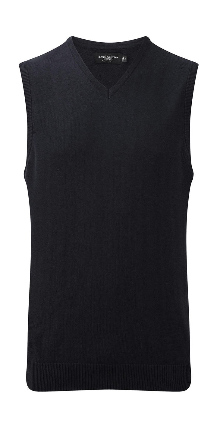 Russel Europe V-Neck Sleeveless Knitted Herren Marken Pullunder