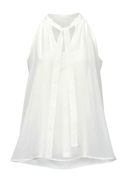 Heine Damen Chiffonbluse, ecru