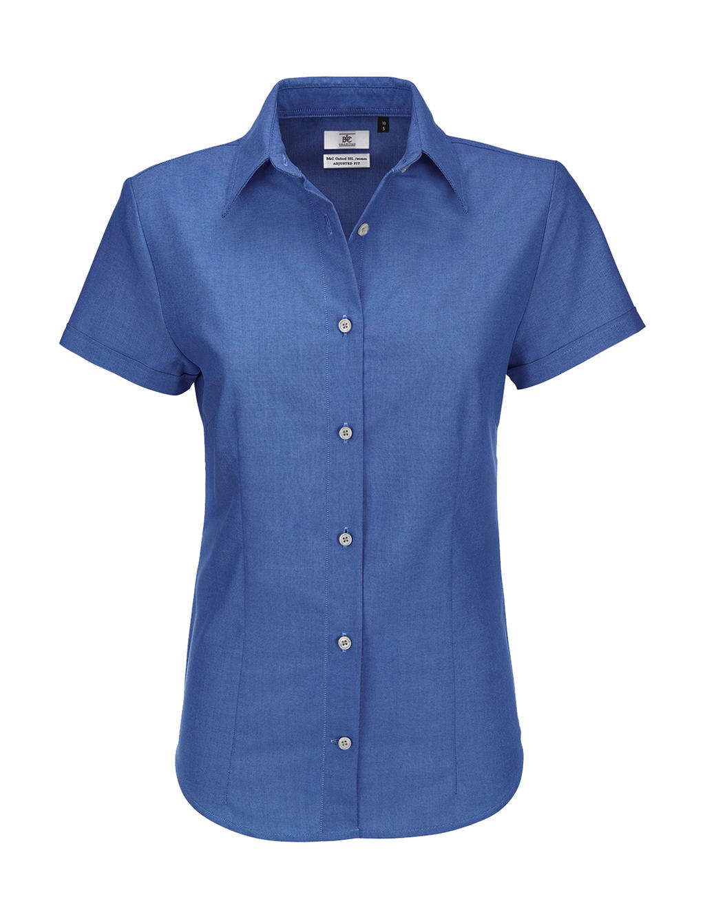 B&amp;C Damen Oxford Kurzarm Bluse - SWO04